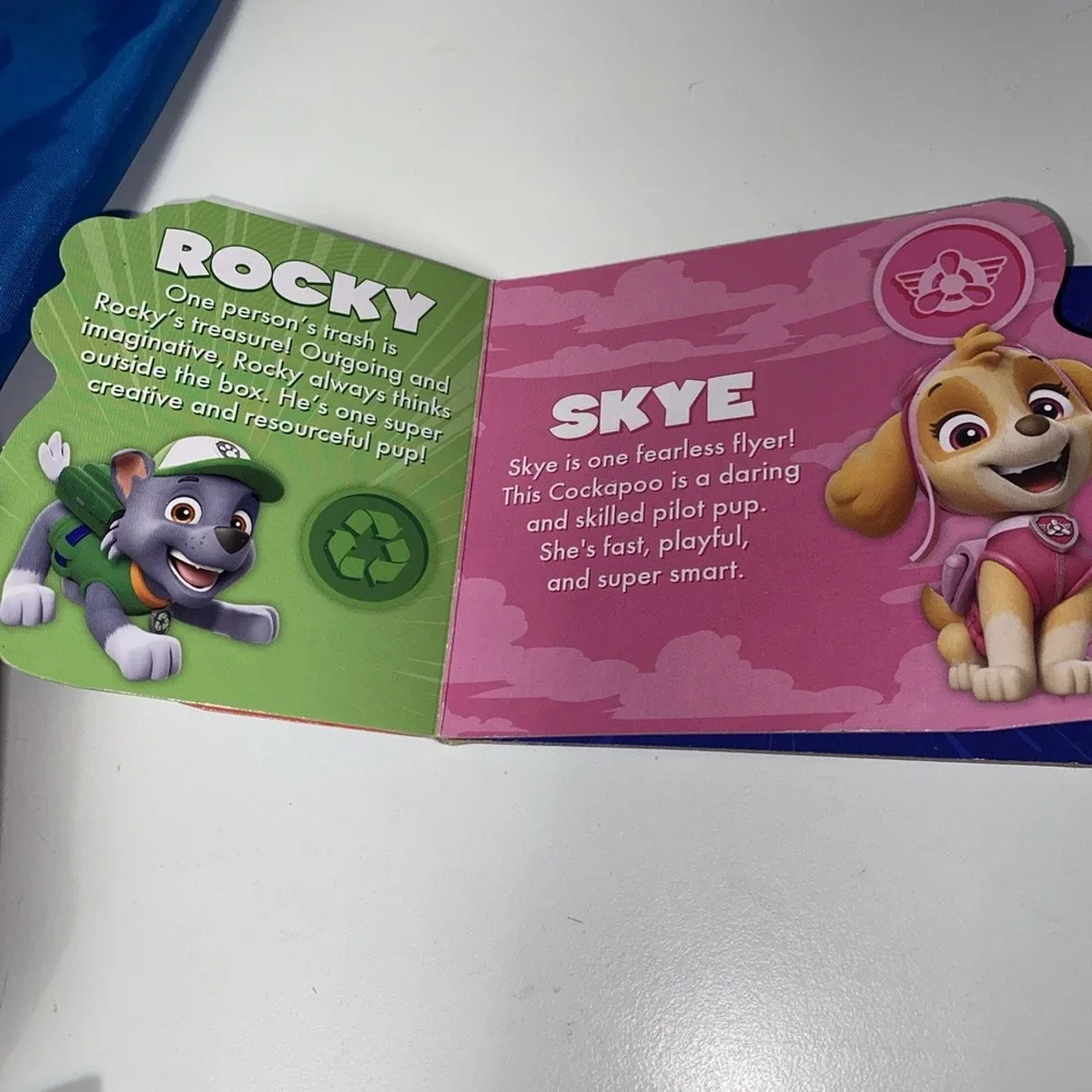 Paw Patrol Kids Drawstring Backpack Blue Small Travel Bag‎ Mesh Pocket Blue 15